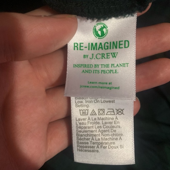 J. Crew Factory Black Watch Plaid Cotton Poplin shirt in Signature Fit - Picture 8 of 11